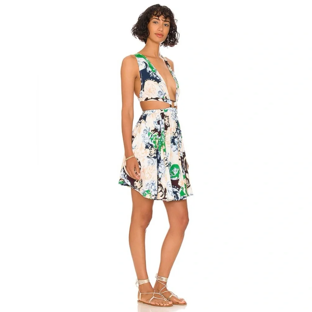 NWT- AGUA BENDITA x Revolve Gillian Cardumen Beachy Mini Dress